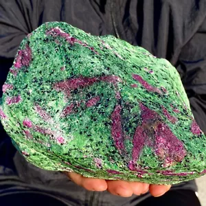 8.38LB Natural green Ruby zoisite (anylite) crystal Chakra Healing Energy - Picture 1 of 10