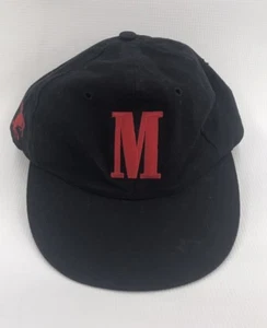 Marlboro Strapback "M" schwarze Kappe Mütze Unisex Vintage gebraucht, in einwandfreiem Zustand - Bild 1 von 4