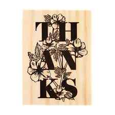 Thanks Floral Wood Stamp by Recollections®