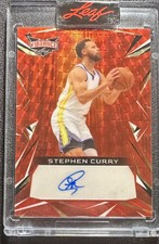 2023 Leaf Vibrance Red Gold Prismatic Stephen Curry Auto 1/1! Warriors 🔥