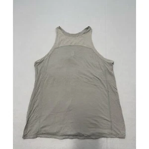 Lululemon Clip-In Tanktop Streifen gestreift grau hinten offen Tank Damengröße 10 - Bild 1 von 6