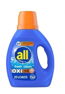 all Fresh & Clean Laundry Detergent, Oxi Plus Odor Lifter, 36 Fl. Oz. - Picture 1 of 1
