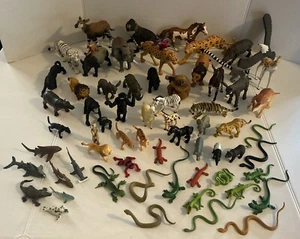 Lot Of  ~ 70 Toy  Land/ Ocean  Plastic Action Figures (B-Y) - Picture 1 of 7
