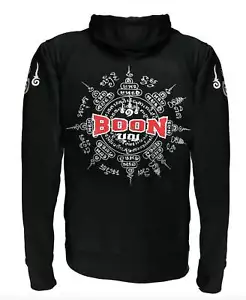 Boon Sport "ROUND SAK YANT" Full Zip Hoodie - 100% cotton - handmade in Thailand - Picture 1 of 5