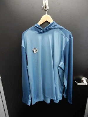 Mercury Marine Simms Men’s SolarFlex Hoody Sun Shirt Long Sleeve  XL Blue - Image 1 of 3