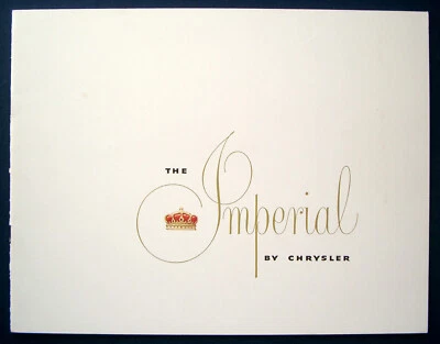 Prospekt brochure 1952 Chrysler Imperial (USA)    - Изображение 1 из 4