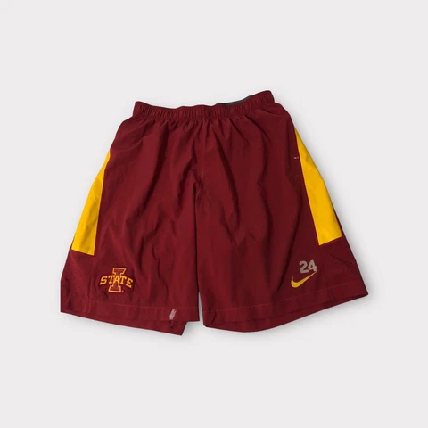 Red Nike Iowa State Cyclones Athletic Training Shorts Men's Large Cover