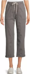Time and Tru Damen Mid Rise Straight Utility Hose 27" Schrittlänge grau - Bild 1 von 2