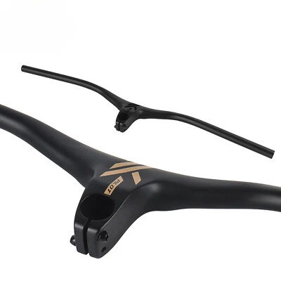 Mountain Bike Integrated Aluminum Alloy Handlebar 775mm Reduce Resistance 28.6mm - Image 1 of 4