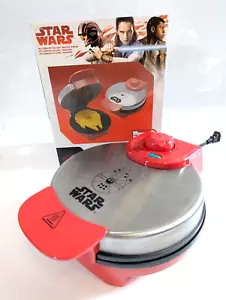 Star Wars Millennium Falcon Waffle Maker, Waffle Iron Red Intertek w Box - Picture 1 of 8