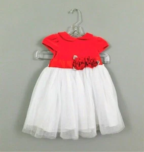 Little Me Baby Girl Dress, Size 12 Months, Red, White, New - Picture 1 of 4