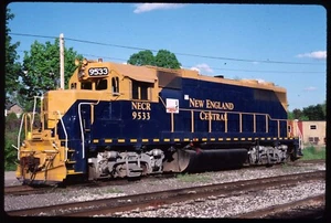 Original Rail Slide - NECR New England Central 9533 Palmer MA 5-20-1995 - Picture 1 of 1