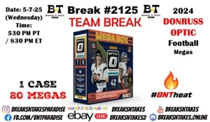 SAN FRANCISCO 49ERS 2024 Panini Donruss Optic Mega CASE 20 BOX Break #2125 - Picture 1 of 1