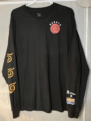 Camisa De Colección Naruto Shonen Jump Tokidoki Uzumali Negra Adulto Manga Larga XLT Foto 1 de 4