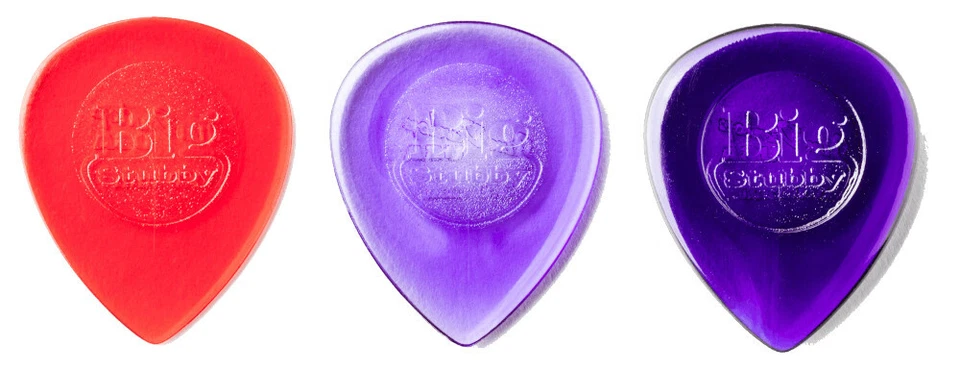 Dunlop Big Stubby Plektren - verschiedene Stärken (1, 3, 6 oder 24 Stück) - Bild 1 von 1