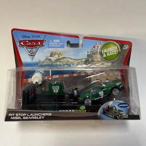 Disney Pixar Cars 2 Pit Stop Launchers Nigel Gearsley Launch & Race Set 2010 New - Picture 1 of 7