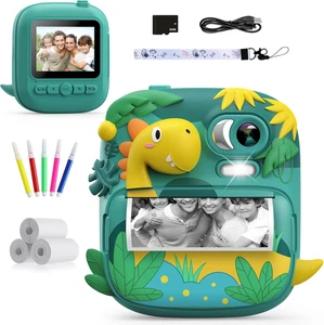 Macchina Fotografica Bambini Istantanea,  2,4 Pollici Fotocamera Bambini Con 32G - Foto 1 di 12