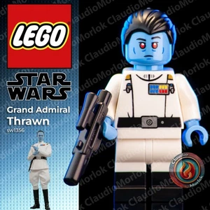 ⭐ LEGO Grand Admiral Thrawn Minifigure sw1356 Star Wars 75385 - Foto 1 di 8