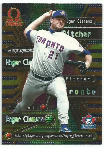 1998 Pacific Omega Online Inserts #19 Roger Clemens BB - Image 1 of 1