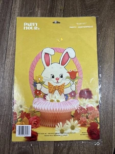 Vintage Party Hour Harvey Bunny Rabbit Easter Party Centerpiece 3D Honeycomb - Picture 1 of 4