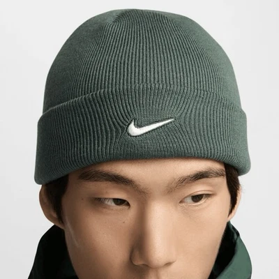 Nike Terra Swoosh Gorro con Puños Invierno Sombrero Gorra Tobogán Unisex Verde Talla Única Foto 1 de 4