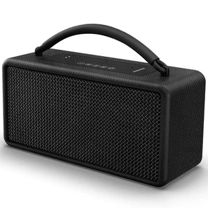 Tragbarer Bluetooth Lautsprecher: 80 W (Spitze), 20 h Spielzeit, laute kabellose Holzlautsprecher... - Bild 1 von 9