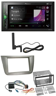 Pioneer MP3 DAB AUX 2DIN Bluetooth Autoradio für Seat Altea XL Altea Toledo silb - Bild 1 von 4