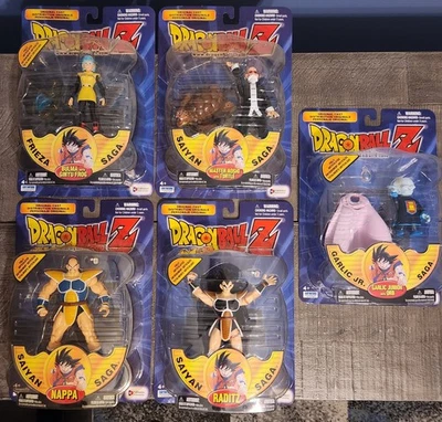 MISB Dragon Ball Z Irwin Toys Lot Of 5 - Saiyan Raditz Nappa Bulma Roshi Garlic - Image 1 of 2