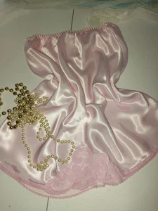 Vtg Satin Shiny Lace Farr West Half Slip Pink M - Picture 1 of 15