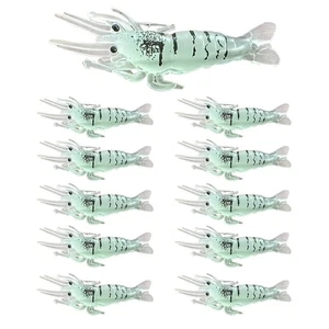 Shrimp Fishing Simulation Soft Prawn Lure Hook Tackle Bait Sea Lures HOT, - Picture 1 of 17