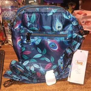 NEU mit Etikett LUG "Can Can" Peacock Crossbody wandelbare Gürteltasche - Bild 1 von 7