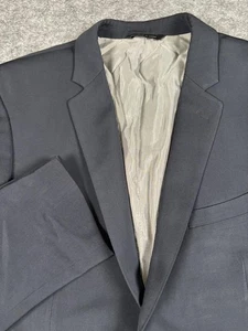 Banana Republic Blazer Mens 42S Navy Blue Modern Slim Fit Wool Cerruti Jacket - Picture 1 of 14