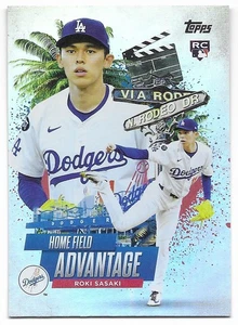 2025 Topps Update Home Field Advantage Roki Sasaki (#HA-41) Dodgers RC SP - Picture 1 of 2