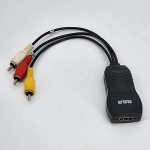 1 RCA Brand Black A/V Video TV Cord Female HDMI to Composite Video Adapter Male - Picture 1 of 1