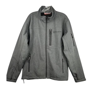Free Country Softshelljacke Herren mittelgrau durchgehender Reißverschluss leichter Outdoor Mantel - Bild 1 von 3