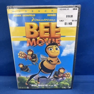 Dreamworks BEE MOVIE (DVD, 2007) Jerry Seinfeld Renee Zellweger -New/Sealed - Image 1 of 4