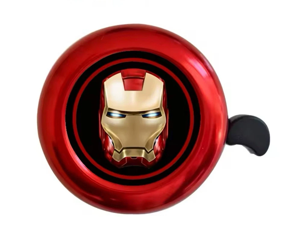 Iron man Marvel Bike Bell Horn Kids Red Ironman Avengers Gift - Image 1 of 1