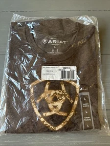 NWT Ariat Liberty USA Brown Digi Camo T-Shirt Men’s Size Large - Picture 1 of 6