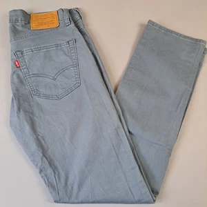 Levis 511 Chino Pants Mens 31x32 Blue Cotton Stretch Slim Fit Straight Big E - Picture 1 of 9