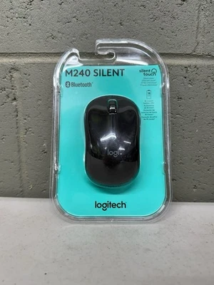 Logitech M240 Silent Bluetooth Mouse, Wireless, Compact, Portable Graphite Black - Image 1 of 2