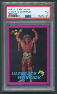 1990 Classic WWF Purple Promo Ultimate Warrior PSA 7 WWE Wrestling ROOKIE RC - Picture 1 of 2