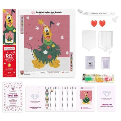 Diamond Art Club Disney Pluto Diamond Painting Canvas Kit Craft DIY NEW! - Image 1 of 4