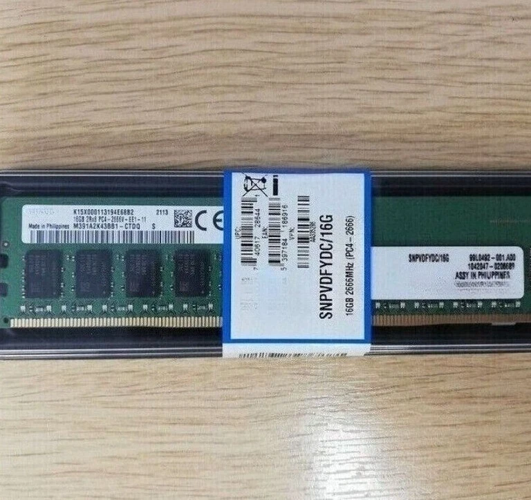 Compatible DELL SNPVDFYDC/16G AA335286 2RX8 DDR4 PC4-2666V UDIMM ECC RAM Memory - Image 1 of 1