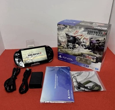 Mint Sony PS Vita PCH-2000 GOD EATER 2 Fenrir Edition Limited Console - Image 1 of 4