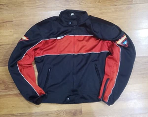 Victory Lane Mesh Warm Weather Padded Motorcycle Jacket Men's L MAS Leather - Picture 1 of 8