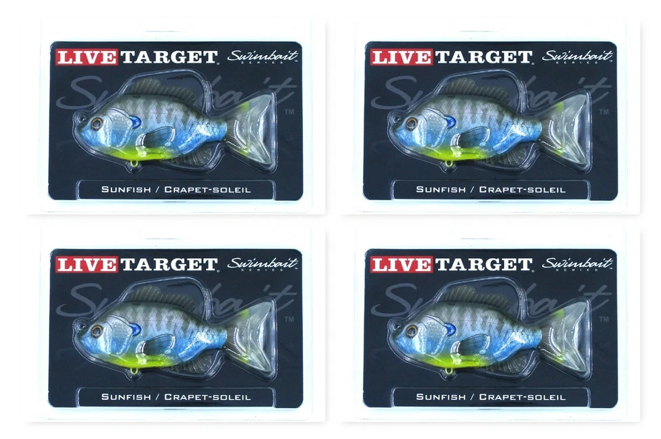 LIVETARGET Lures Sunfish Swimbait Freshwater 4 3/8" Bluegill per 1 SFS110MS563