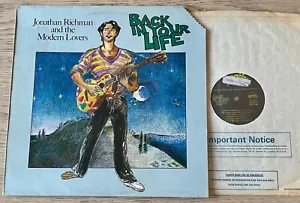 JONATHAN RICHMAN MODERN LOVERS BACK IN YOUR LIFE LP BESERKLEY (1979) A1 B EX++ - Picture 1 of 4