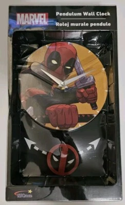 Reloj de pared NJCroce Marvel Pendulum Dead Pool Foto 1 de 4
