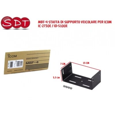 ICOM MBF-4 STAFFA DI SUPPORTO VEICOLARE PER ICOM IC-2730E / ID-5100E - Immagine 1 di 2