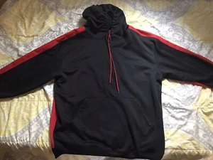 CHAMPS SPORTS PULL OVER HOODIE MENS BASIC SWEATSHIRT BLACK/RED - SIZE XXL - Picture 1 of 4